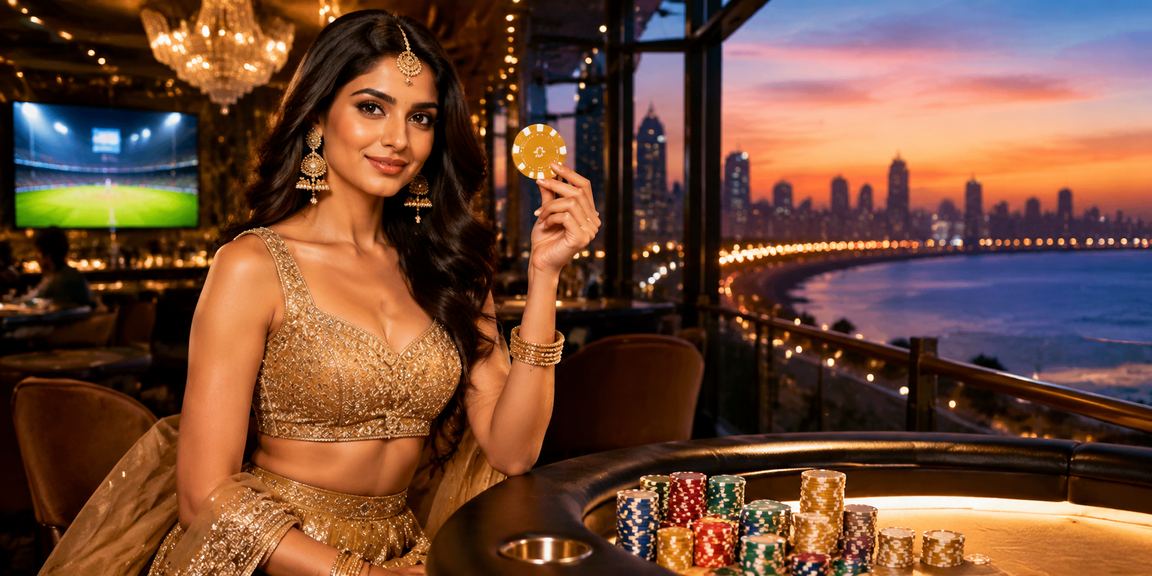 Cricket betting enthusiasm in colorful Indian attire