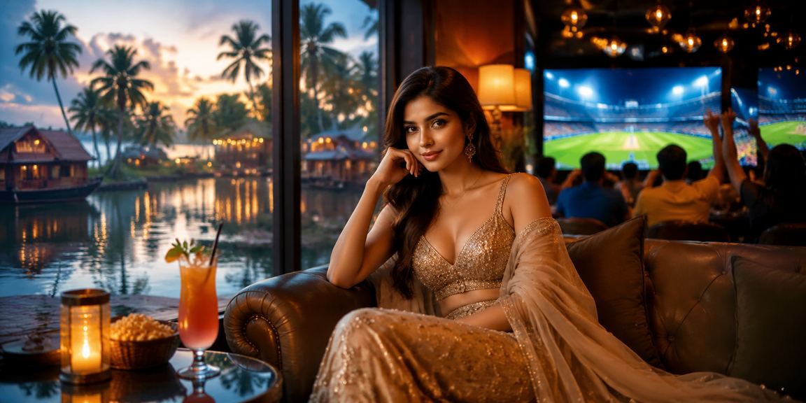 Excited Indian bettor enjoying cricket betting and promotions